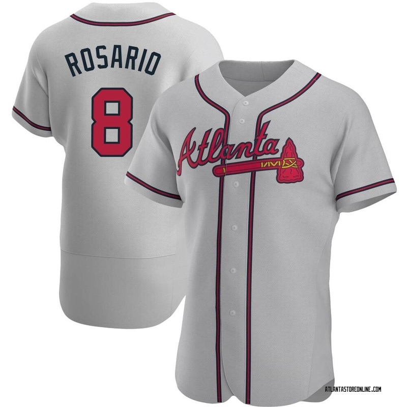 Eddie Rosario Men's Atlanta Braves Road Jersey - Gray Authentic