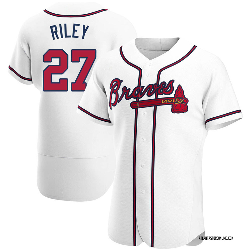 Austin Riley Men's Atlanta Braves Home Jersey - White Authentic