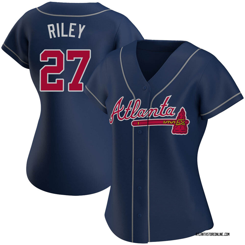 Nike / Youth Atlanta Braves Austin Riley #27 Red Replica Baseball Jersey