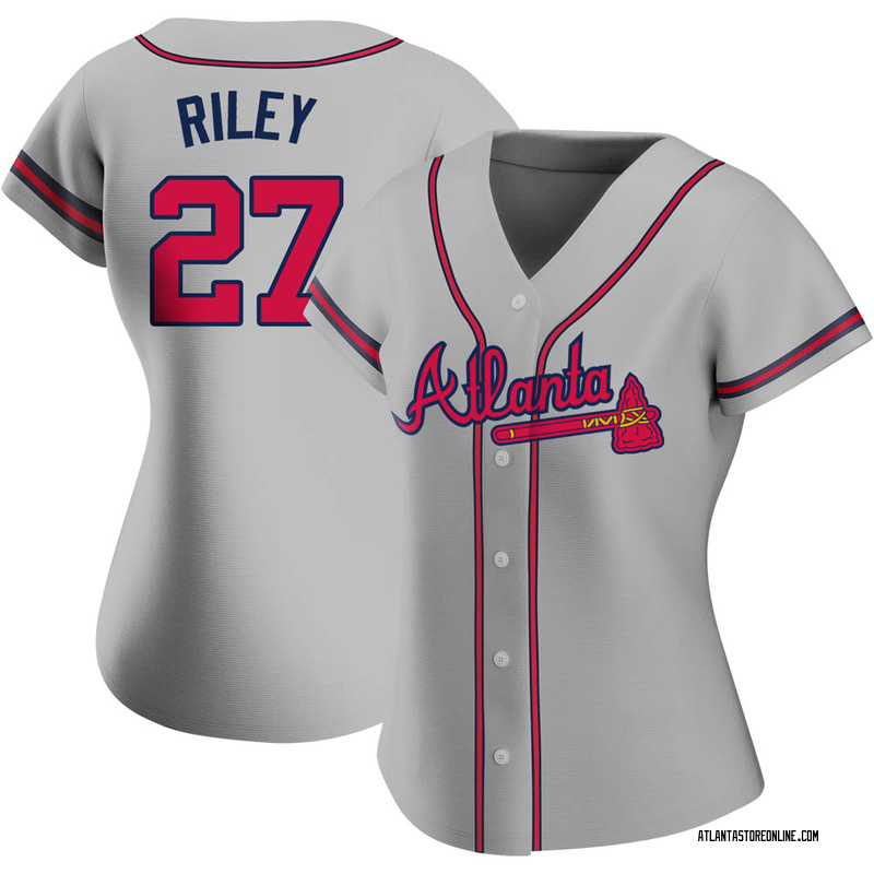 Austin Riley Men's Atlanta Braves Alternate Jersey - Navy Replica