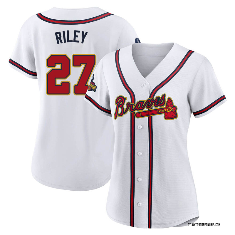 Austin Riley Women's Atlanta Braves White 2022 Program Jersey