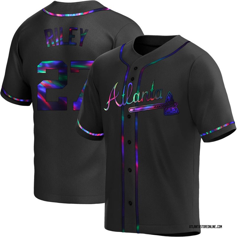 Austin Riley Youth Atlanta Braves Alternate Jersey - Black Holographic  Replica