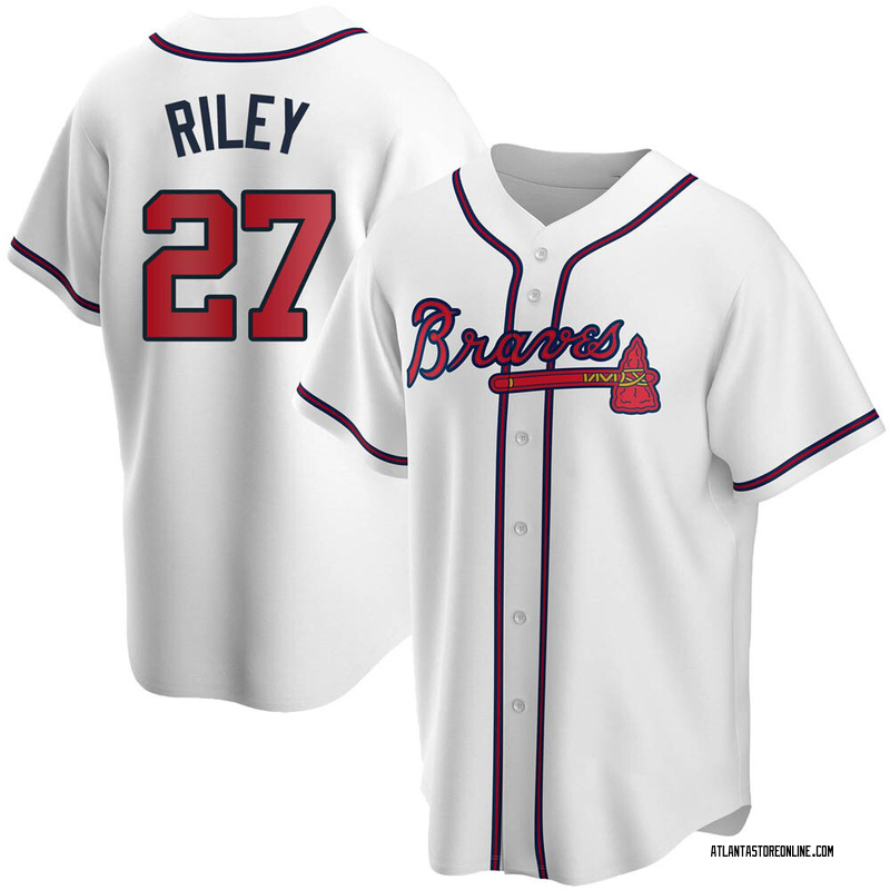 Austin Riley Youth Atlanta Braves Home Jersey - White Replica