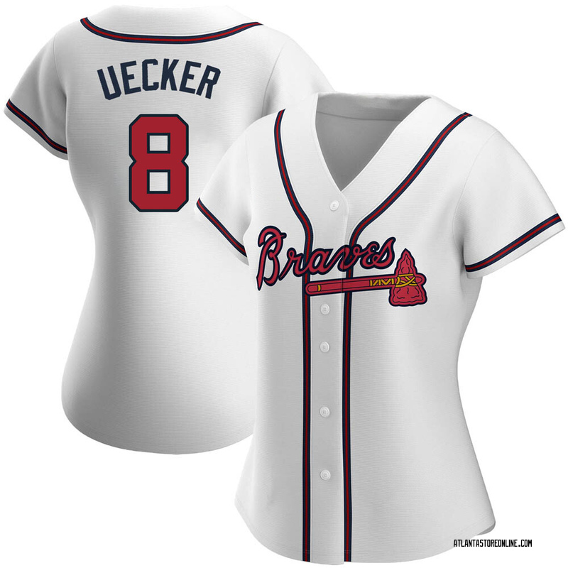 Bob Uecker Women's Atlanta Braves Home Jersey White Replica