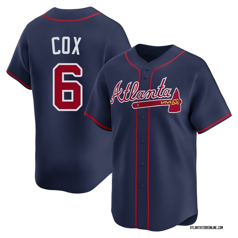 Bobby Cox Men's Atlanta Braves Alternate Jersey - Navy Limited