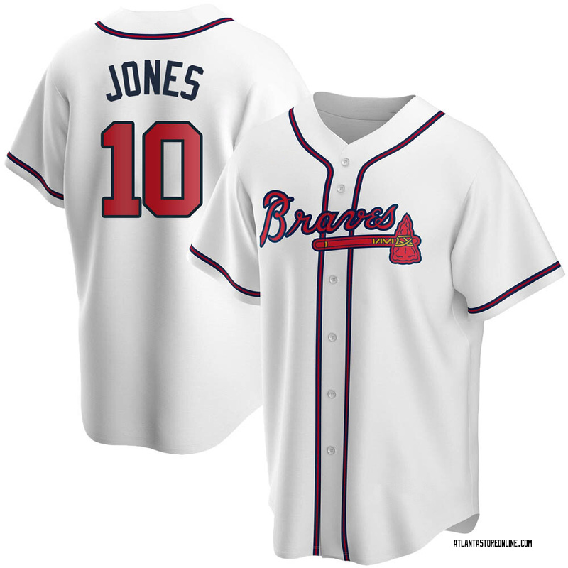 chipper jones jersey number