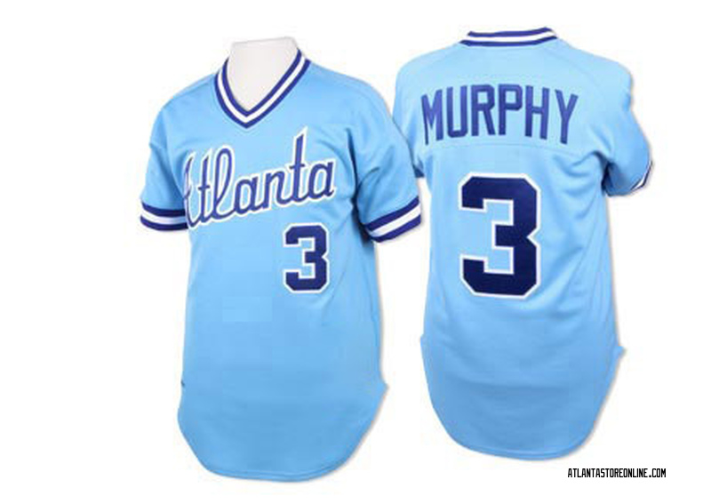 Dale Murphy Men's Atlanta Braves 1982 Throwback Jersey - Light Blue Authentic