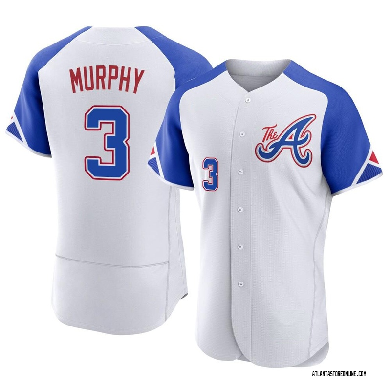 braves white and blue jersey