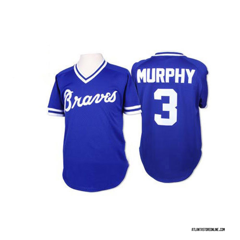 Dale Murphy Men's Atlanta Braves Throwback Jersey - Blue Authentic