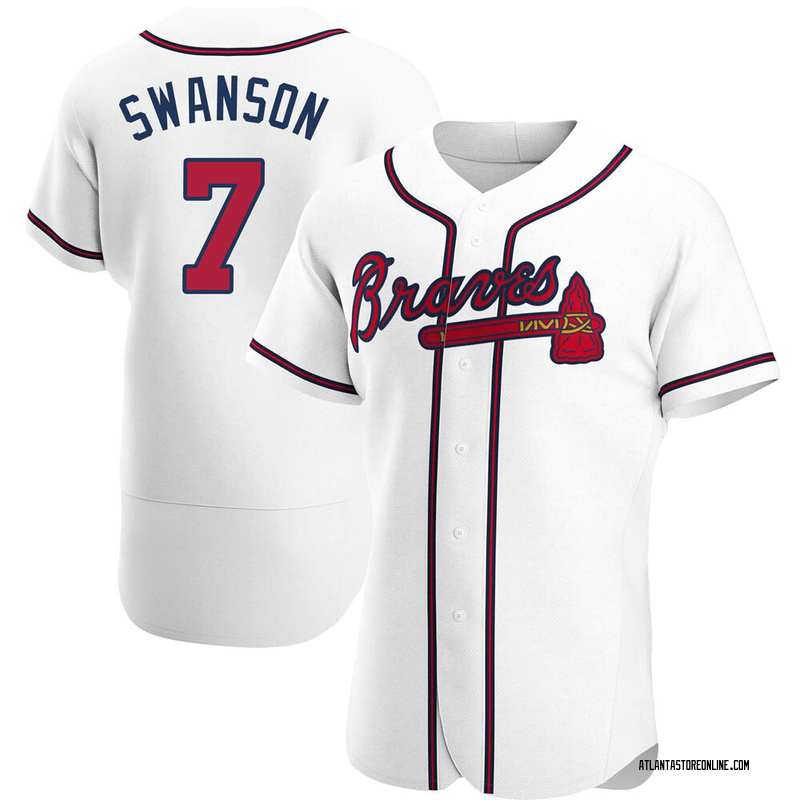 dansby swanson white jersey