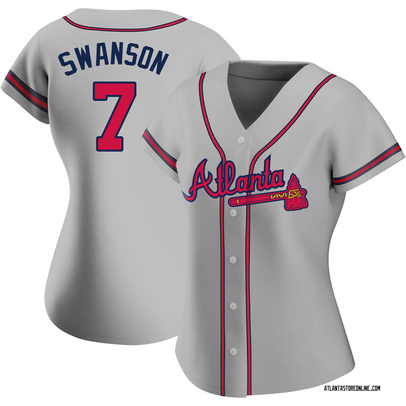 Men Women Youth Braves Jerseys 7 Dansby Swanson Baseball Jerseys