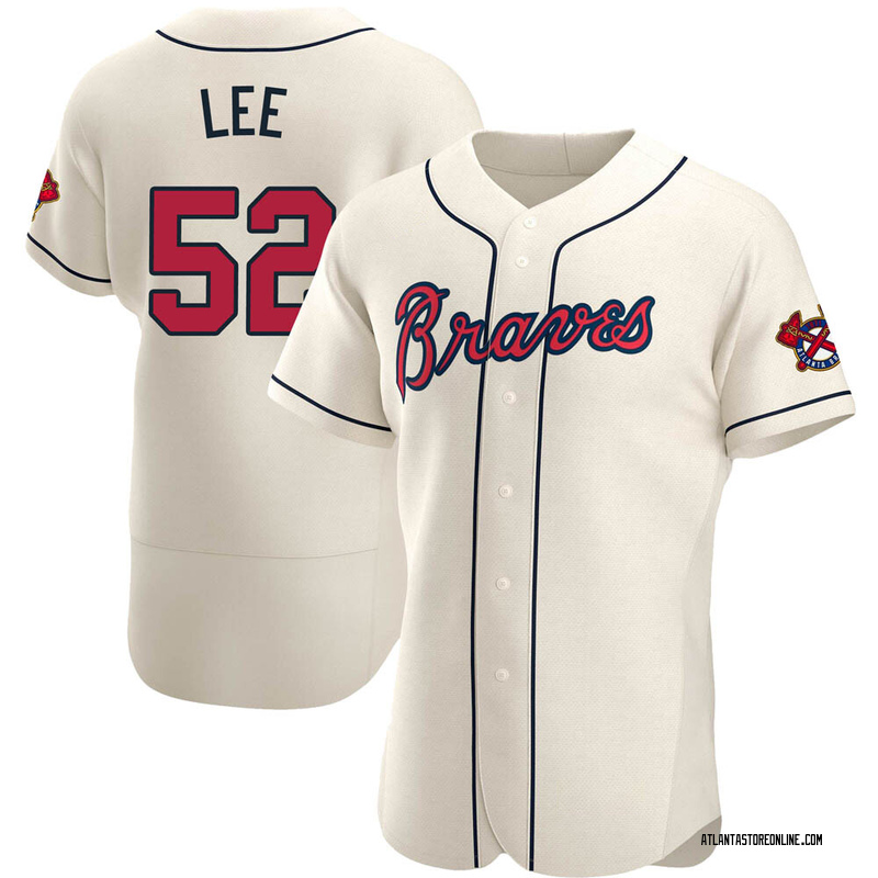 Dylan Lee Youth Atlanta Braves Alternate Jersey - Cream Replica