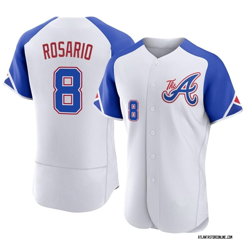 Atlanta Braves #8 Eddie Rosario 2021 Gray World Series With 150th  Anniversary Patch Cool Base Stitched Jersey in 2023