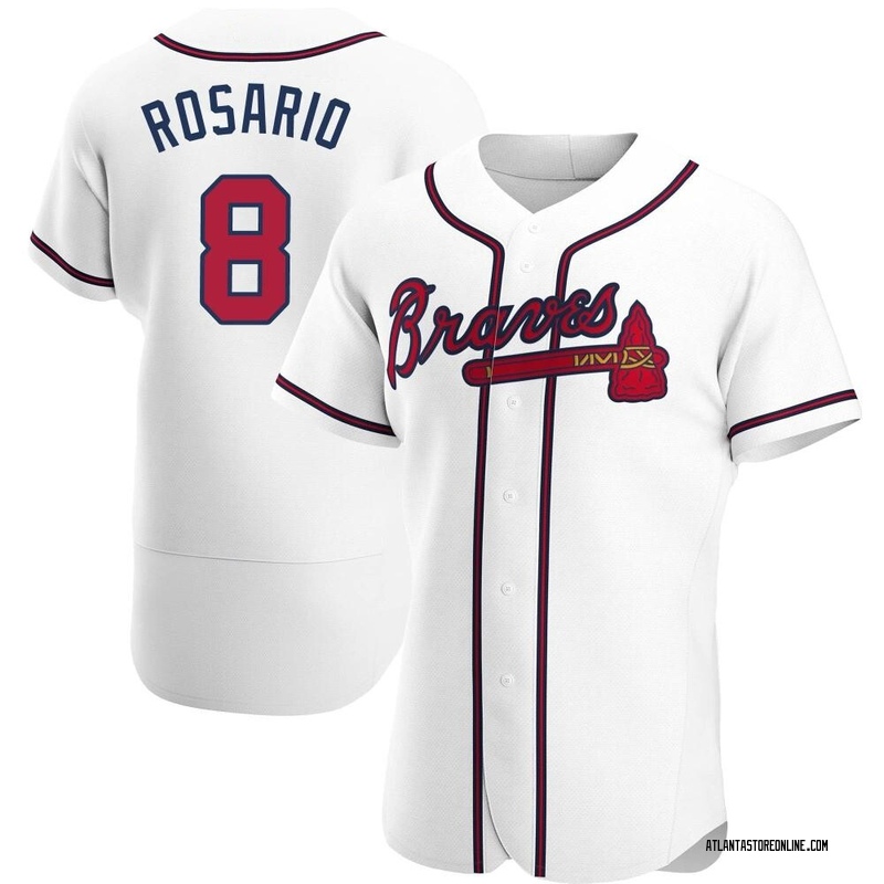 Eddie Rosario Men's Atlanta Braves Home Jersey - White Authentic