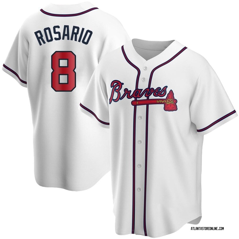 Eddie Rosario Men's Atlanta Braves Home Jersey - White Replica