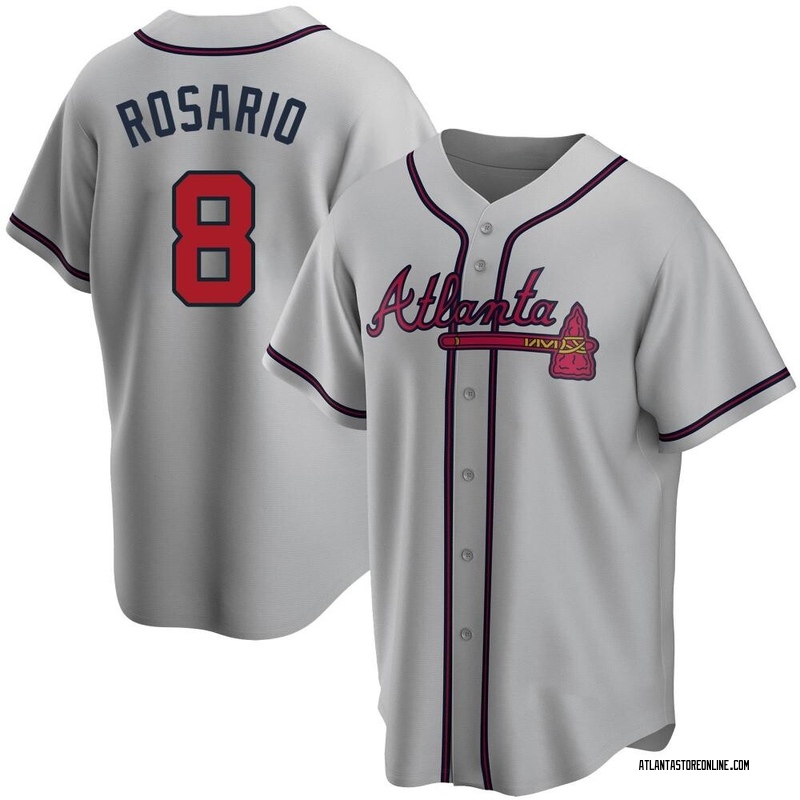 Eddie Rosario Men's Atlanta Braves Road Jersey - Gray Replica