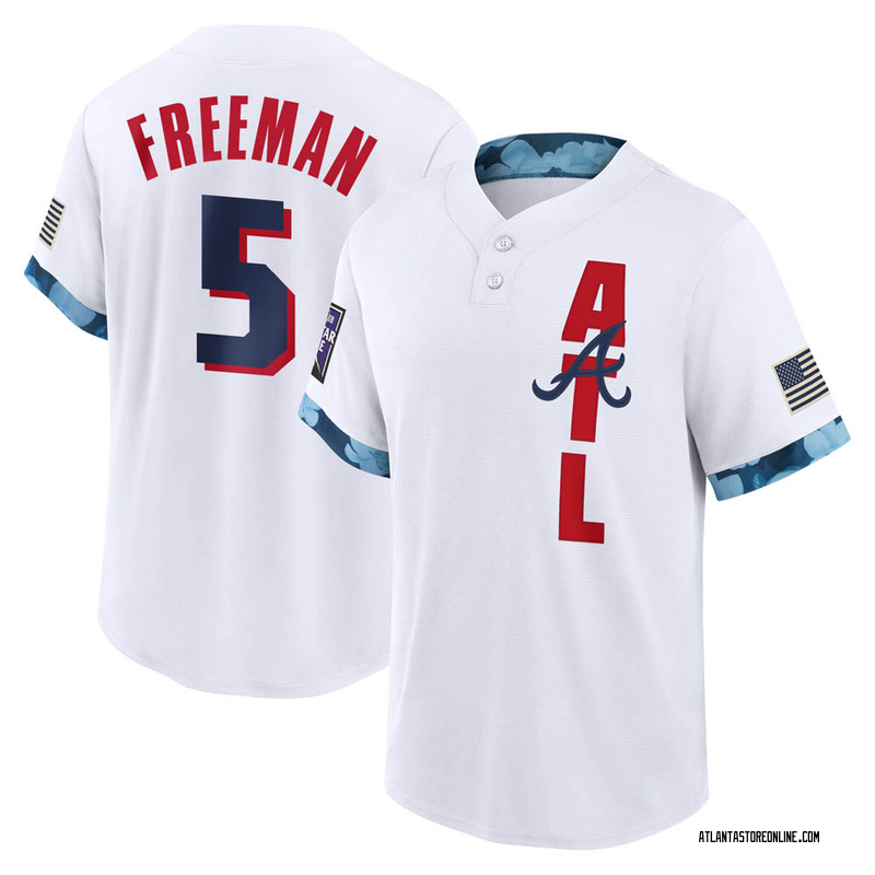 Freddie Freeman Men's Atlanta Braves Alternate Jersey - Cream Replica