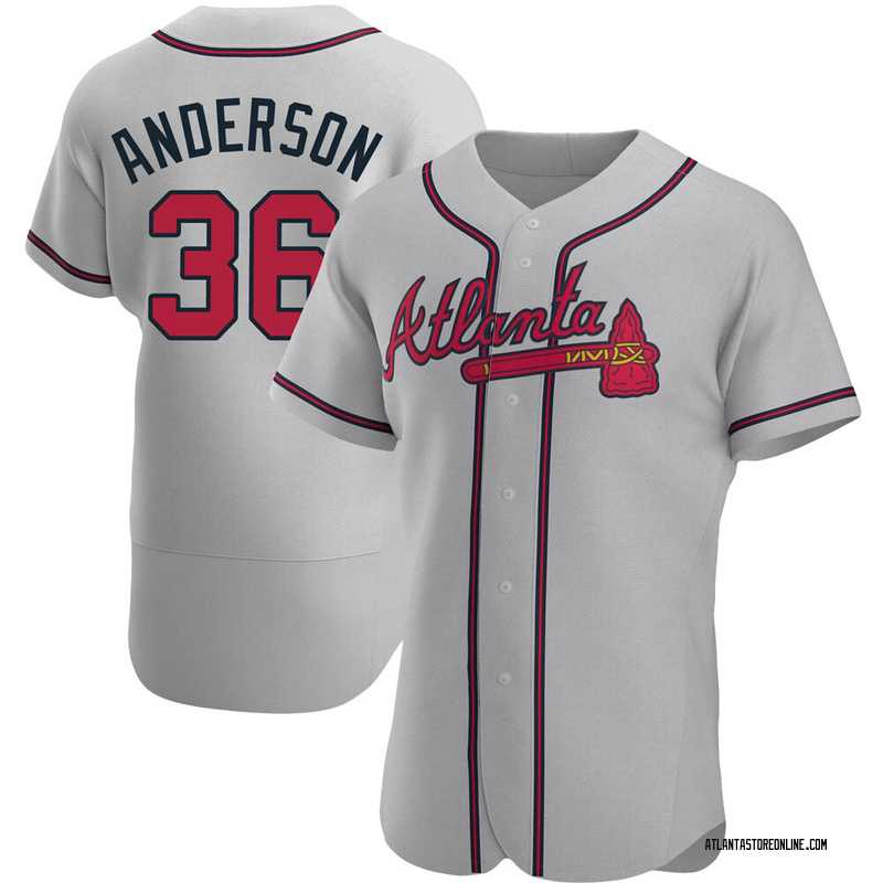 Ian Anderson Men's Atlanta Braves Road Jersey - Gray Authentic