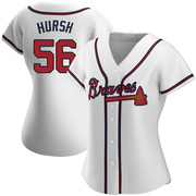 Jason Hursh Women's Atlanta Braves Home Jersey - White Replica