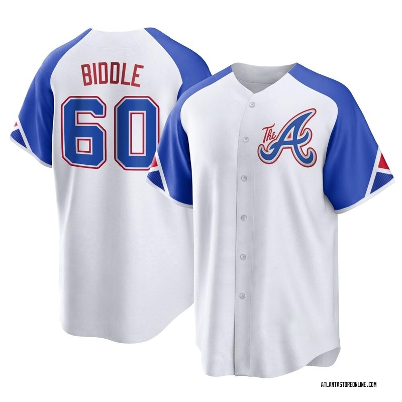 Jesse Biddle Youth Atlanta Braves 2023 City Connect Jersey - White Replica