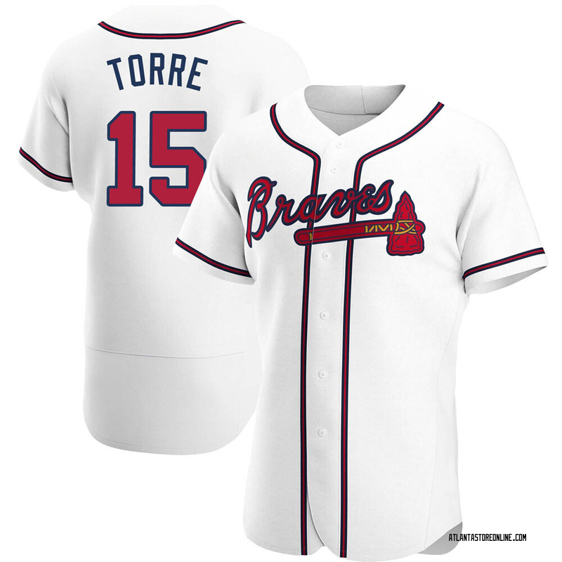 Joe Torre Men's Atlanta Braves Home Jersey - White Authentic