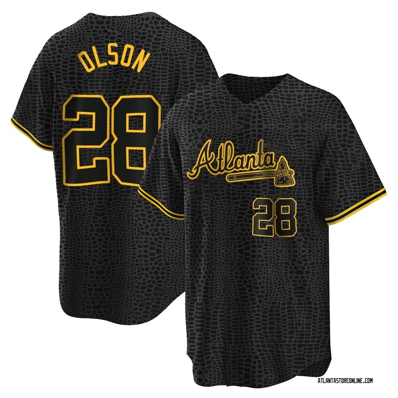 MLB Atlanta Braves (Matt Olson) Men's Replica Baseball Jersey.