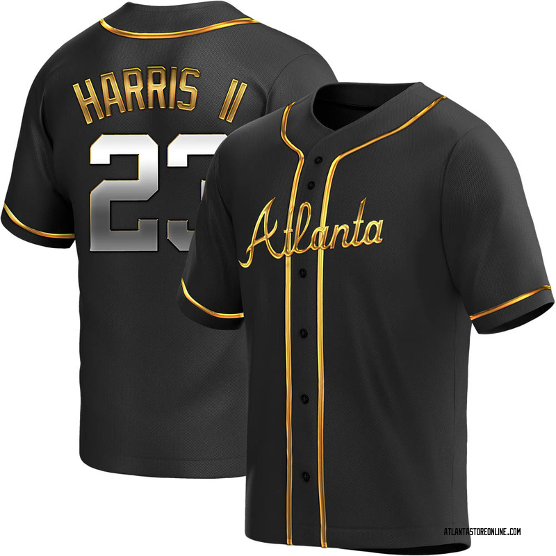 atlanta braves gold program jersey