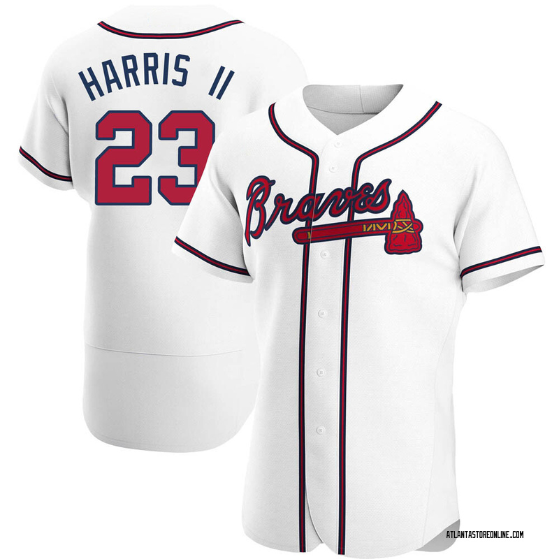 Nike Atlanta Braves MICHAEL HARRIS II Sewn Baseball Jersey WHITE –