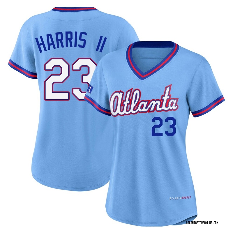 Michael Harris II Women's Atlanta Braves Powder 2026 City Connect Stadium Jersey - Blue Limited