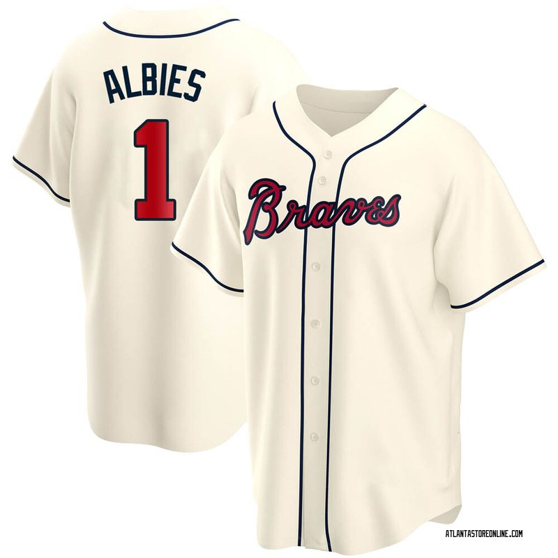 atlanta braves jersey cream