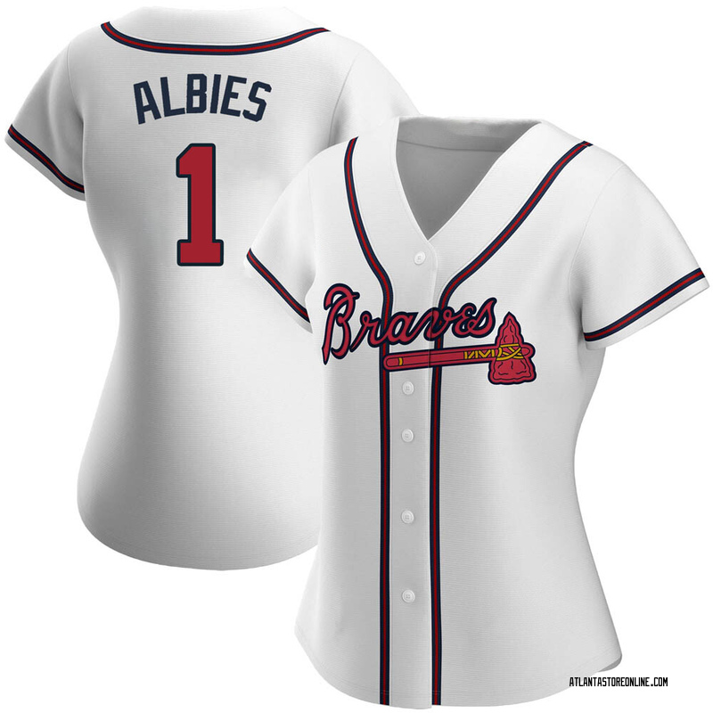 MLB Atlanta Braves City Connect (Ozzie Albies) Men's Replica Baseball Jersey.