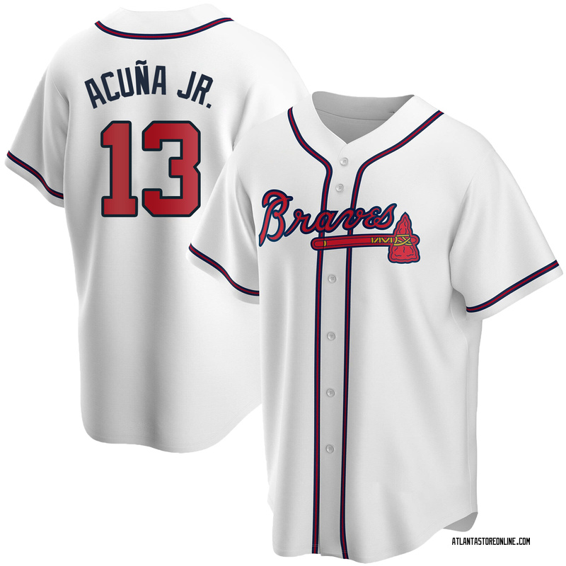 white ronald acuna jr jersey