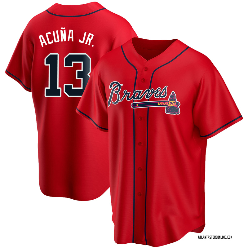 Ronald Acuna Jr. Youth Jersey - Atlanta Braves Replica Kids Home Jersey