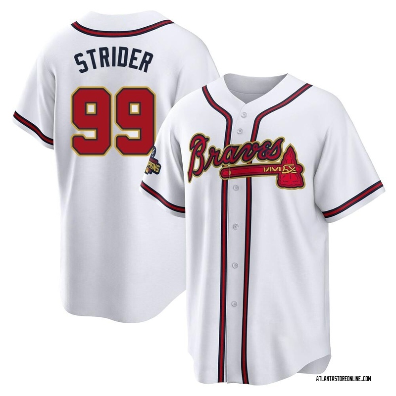 Atlanta Braves Spencer Strider #99 Nike Red Alternate Official MLB Player  Jersey